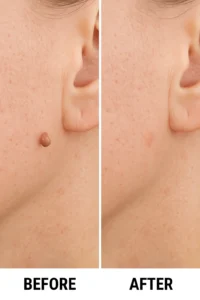Skin tags removal Leyton Marshes before and after