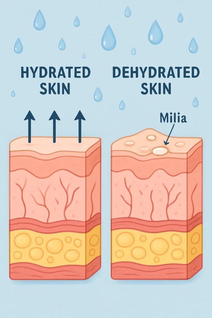 The importance of hydration and milia production Leyton Marshes
