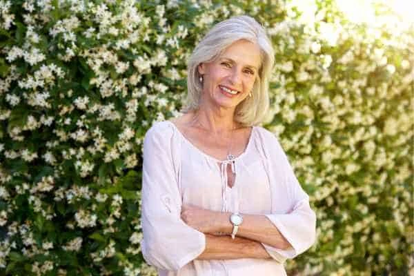 Older woman happy with urinary incontinence treatment Leyton Marshes