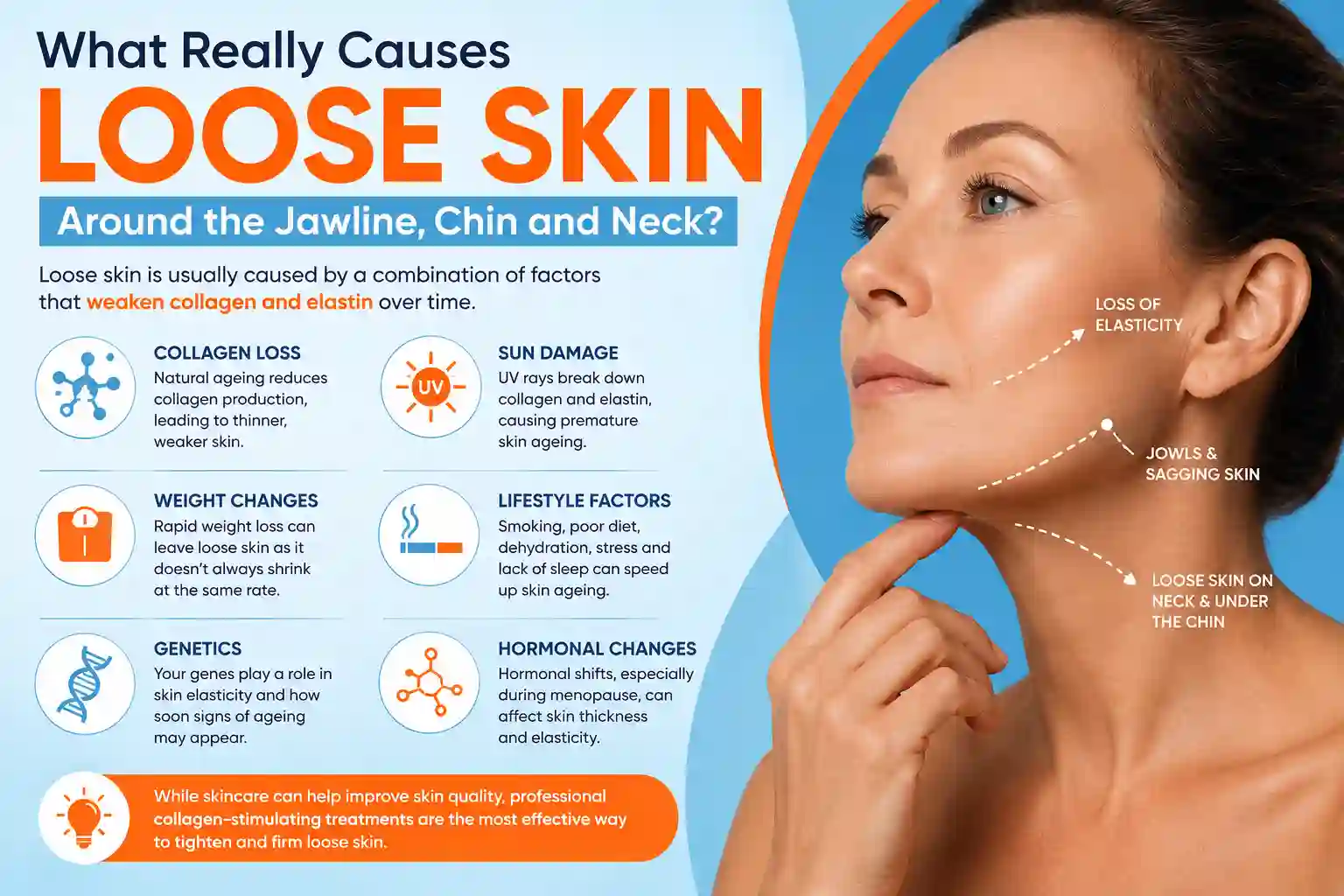 What Really Causes Loose Skin Around the Jawline, Chin and Neck Leyton Marshes?